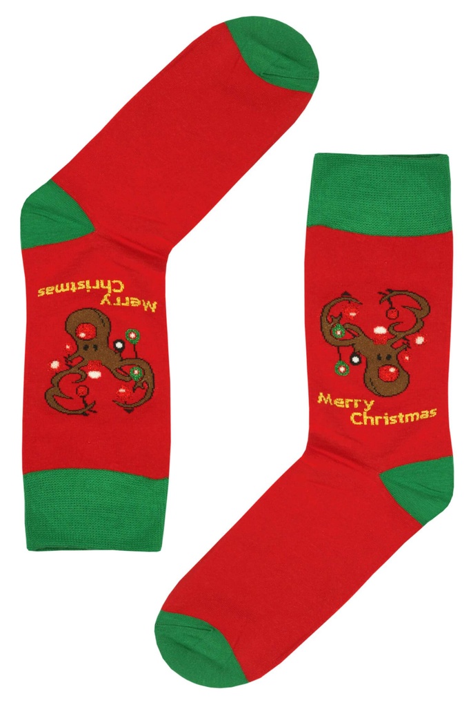 Pánské veselé ponožky AuraVia Veselé Vánoce