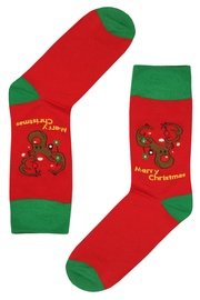 Pánské veselé ponožky AuraVia Veselé Vánoce