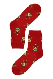 Vánoční veselé ponožky s pejsky