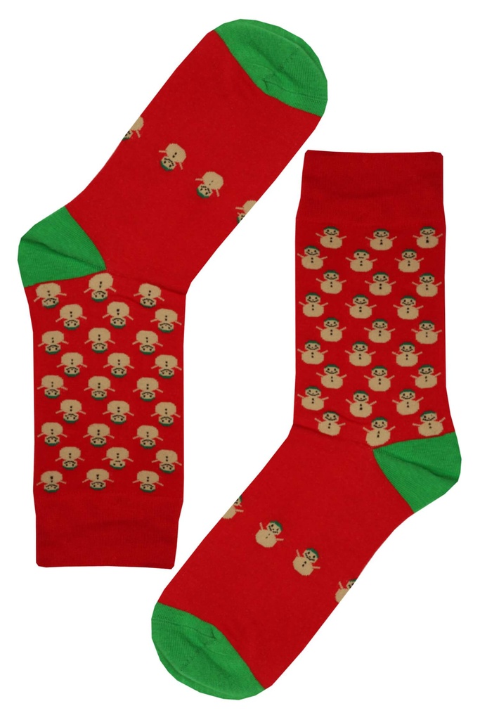 Vánoční pánské ponožky s veselými sněhuláčky
