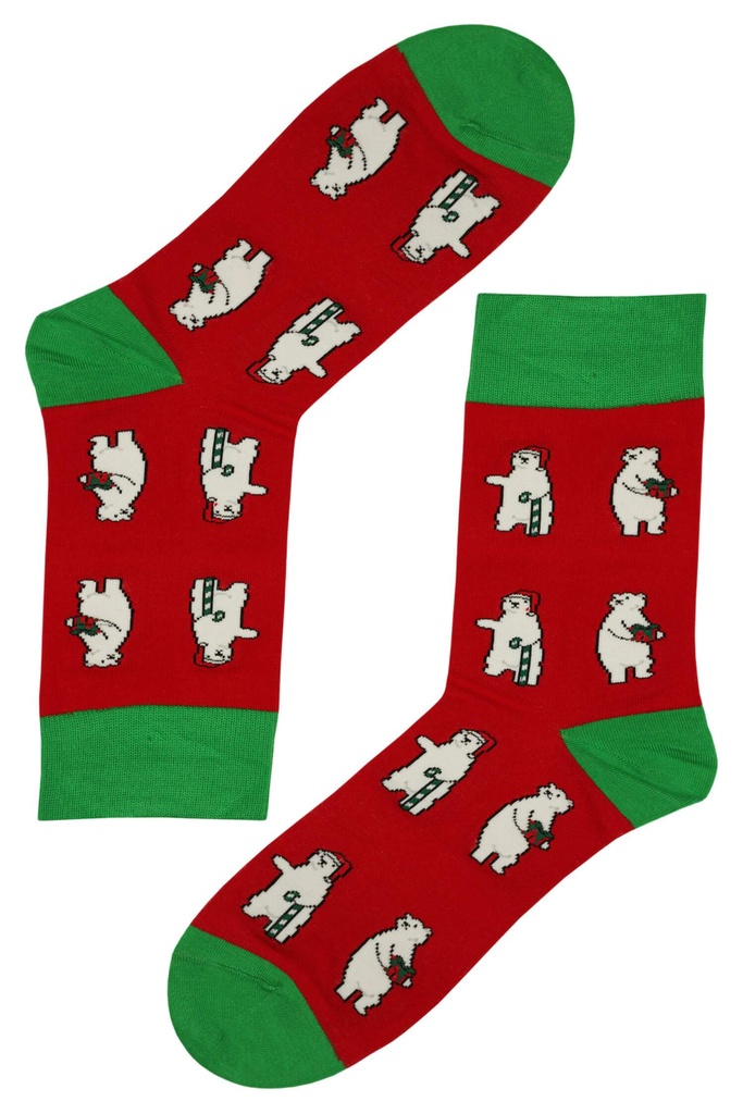 Pánské vánoční ponožky s polárními medvědy