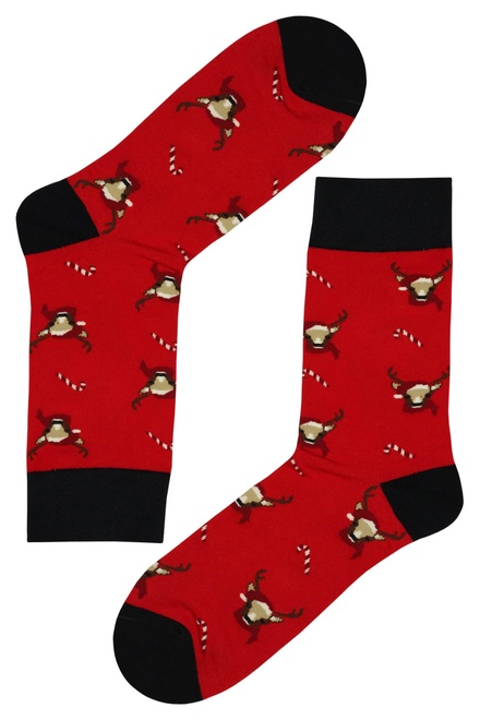 Pánské vánoční ponožky Sob Elegán červená velikost: 43-46