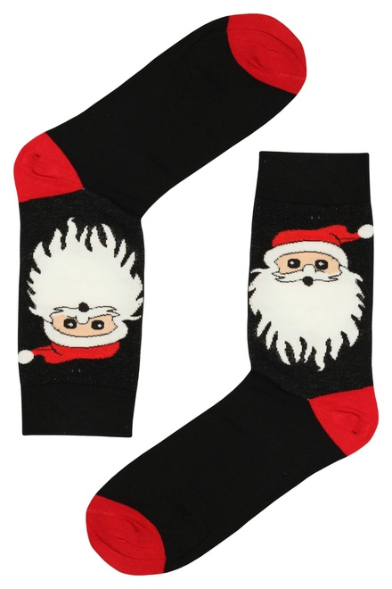 Veselé ponožky pánské vánoční motiv