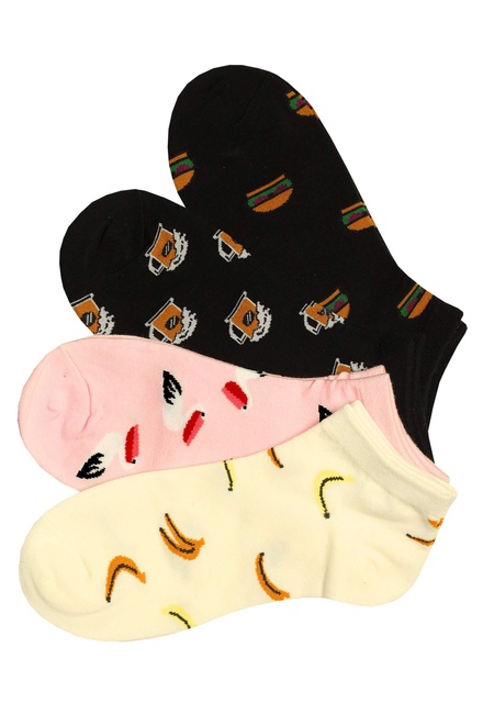 Veselé dámské kotničkové ponožky OW01 vícebarevná velikost: 39-42