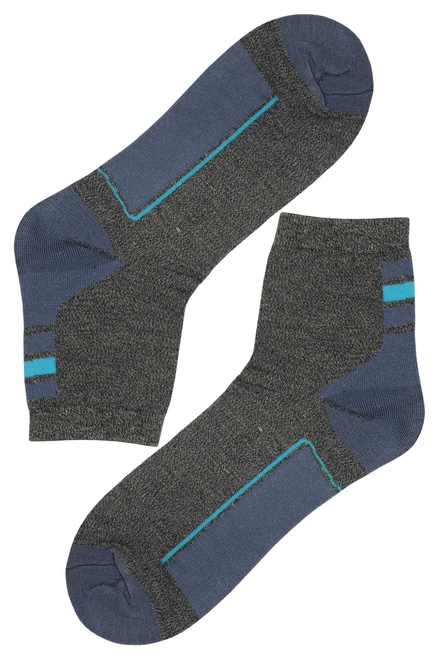 Polovysoké bavlněné pánské ponožky ZH6601 - 3 páry