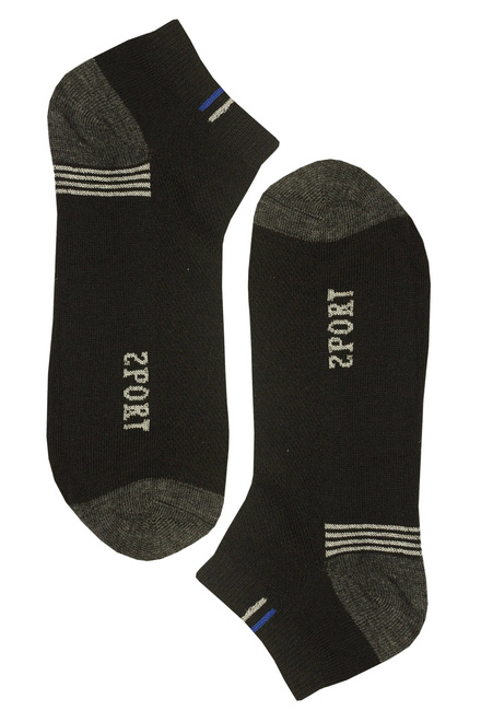 Pánské prodyšné kotníčkové ponožky LM207 - 3 páry vícebarevná velikost: 43-47