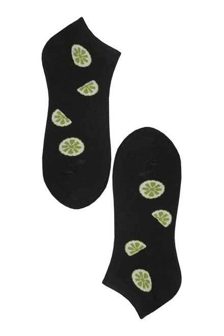 Happy fruit kotníčkové veselé ponožky bambus WX2658-3páry vícebarevná velikost: 35-38