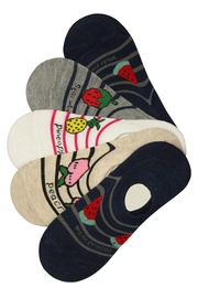Dámské veselé skryté ponožky s ovocem YW35 - 5bal