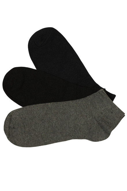 Pánské kotníkové ponožky měkký lem ZJS-3101 - 3bal vícebarevná velikost: 43-47