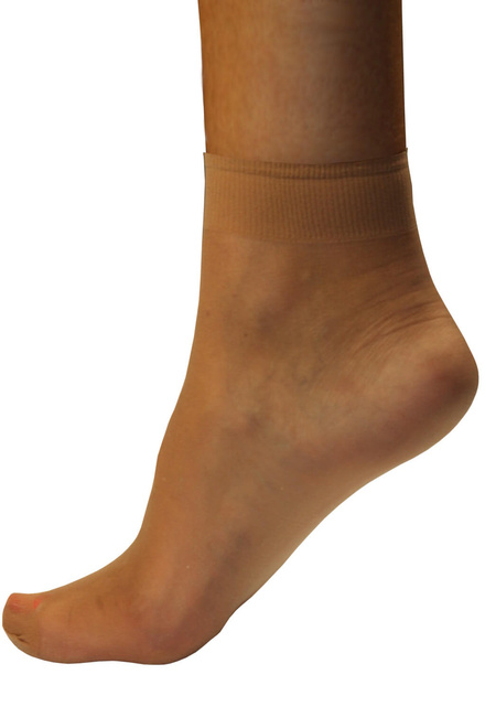 Dámské silonkové ponožky SP-501H 5bal. světle hnědá