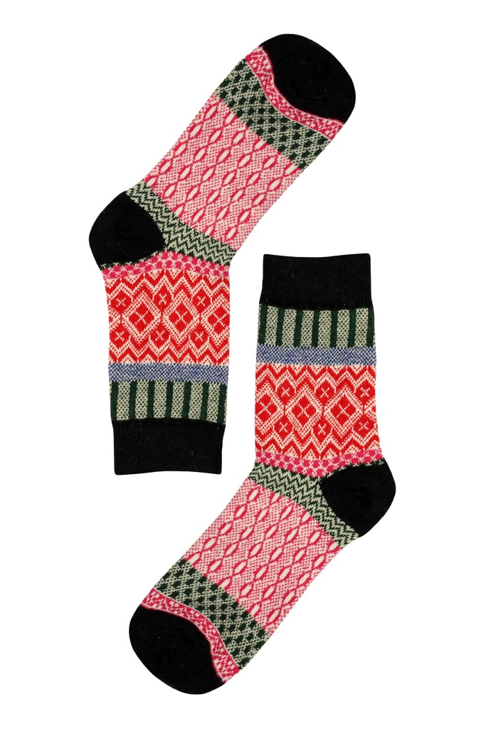 Pesail termo barevné zimní ponožky s vlnou DW02