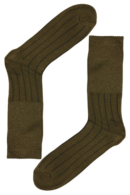 Pánské pracovní ponožky khaki vysoké bavlna ZTY-WK 115 3bal. khaki velikost: 39-42