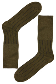 Pánské pracovní ponožky khaki vysoké bavlna ZTY-WK 115 3bal.