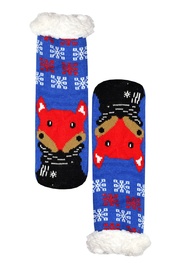 Fox blue dámské ponožky s beránkem zima WW043