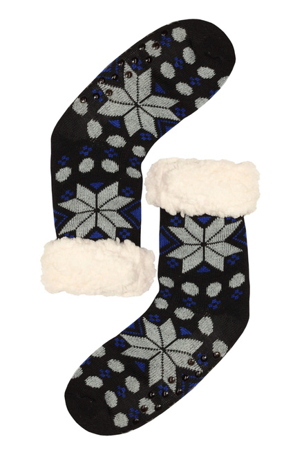 Flake dark dámské domácí zimní ponožky beránek WW026