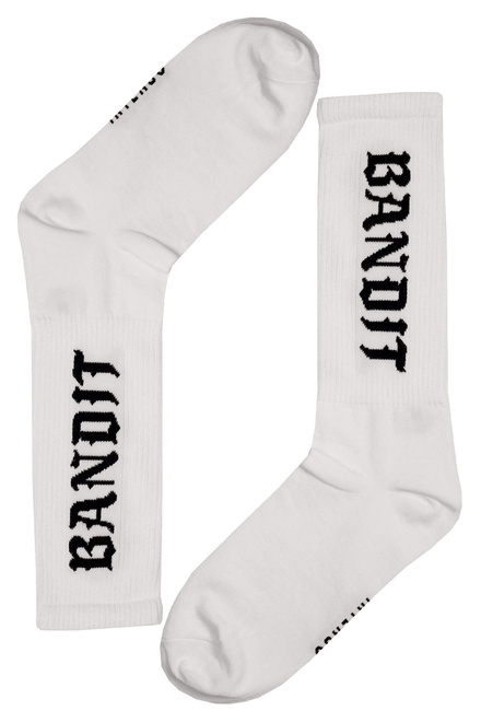 Bandit Intenso vysoké pánské ponožky bavlna bílá velikost: 36-40
