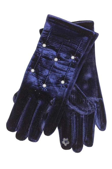 Sofia Marittima dámské rukavice na podzim tmavě modrá velikost: L