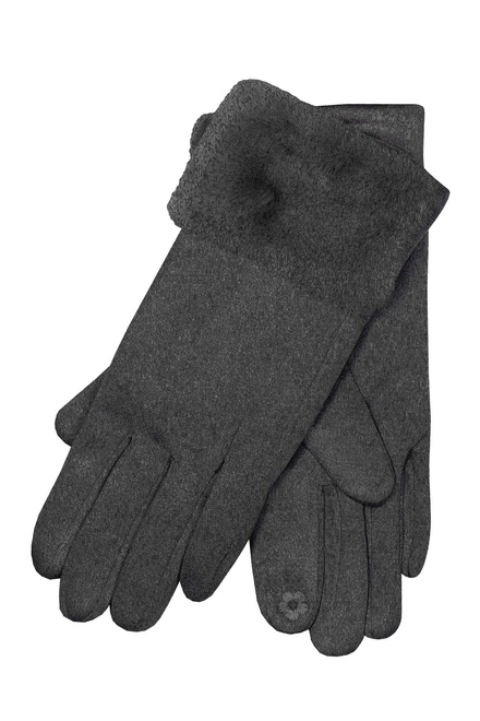 Elena Grigia dámské rukavice s kožešinou