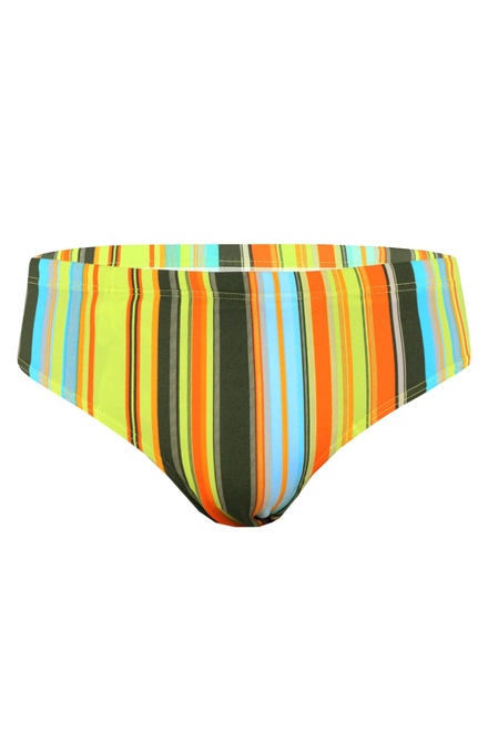 Raynas stripes pánské slipové plavky zelená velikost: L