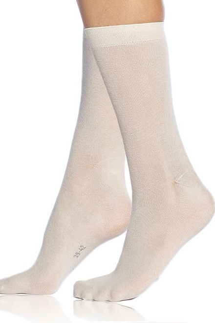 Light Bellinda bavlněné dámské ponožky bílá velikost: 35-38