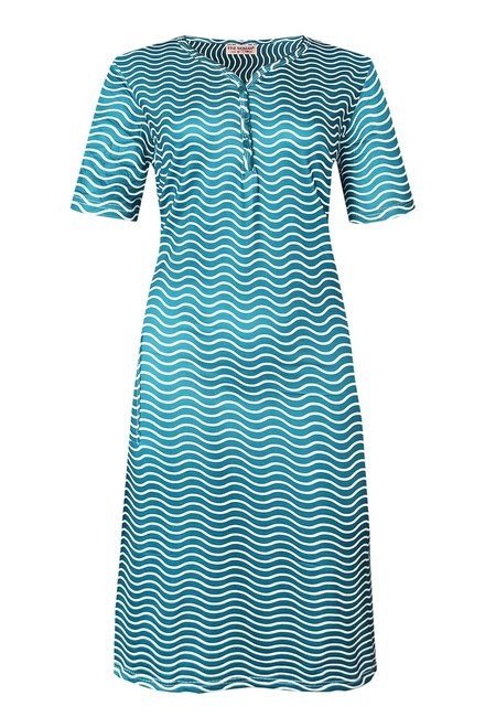 Miriam bavlněná dámská noční košile na spaní modrá velikost: XL