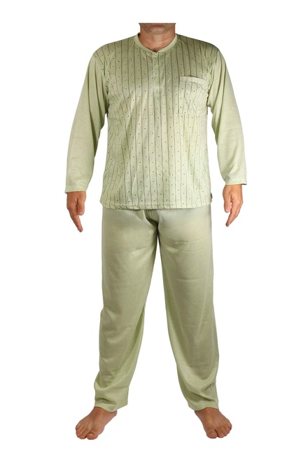Ludvík pyžamo pánské dlouhé V1974 zelená velikost: XL