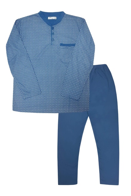 Ignác hřejivé pyžamo s chloupkem 5741 světle modrá velikost: 3XL