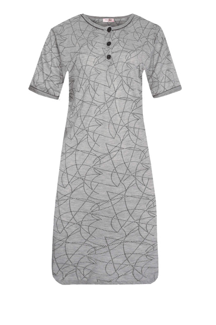 Lucka dámská noční košile 6610 šedá velikost: XXL