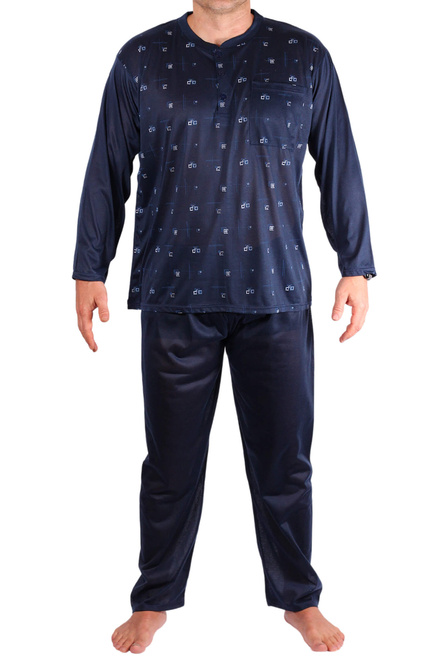 Libor pánské pyžamo s dlouhým rukávem 1-OGD-145 modrá velikost: XL