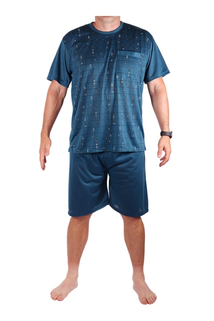 Boris pánské pyžamo krátké světle šedá velikost: XXL