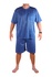 Arpád pánské pyžamo krátký rukáv a kraťasy (tmavě modrá, 3XL)