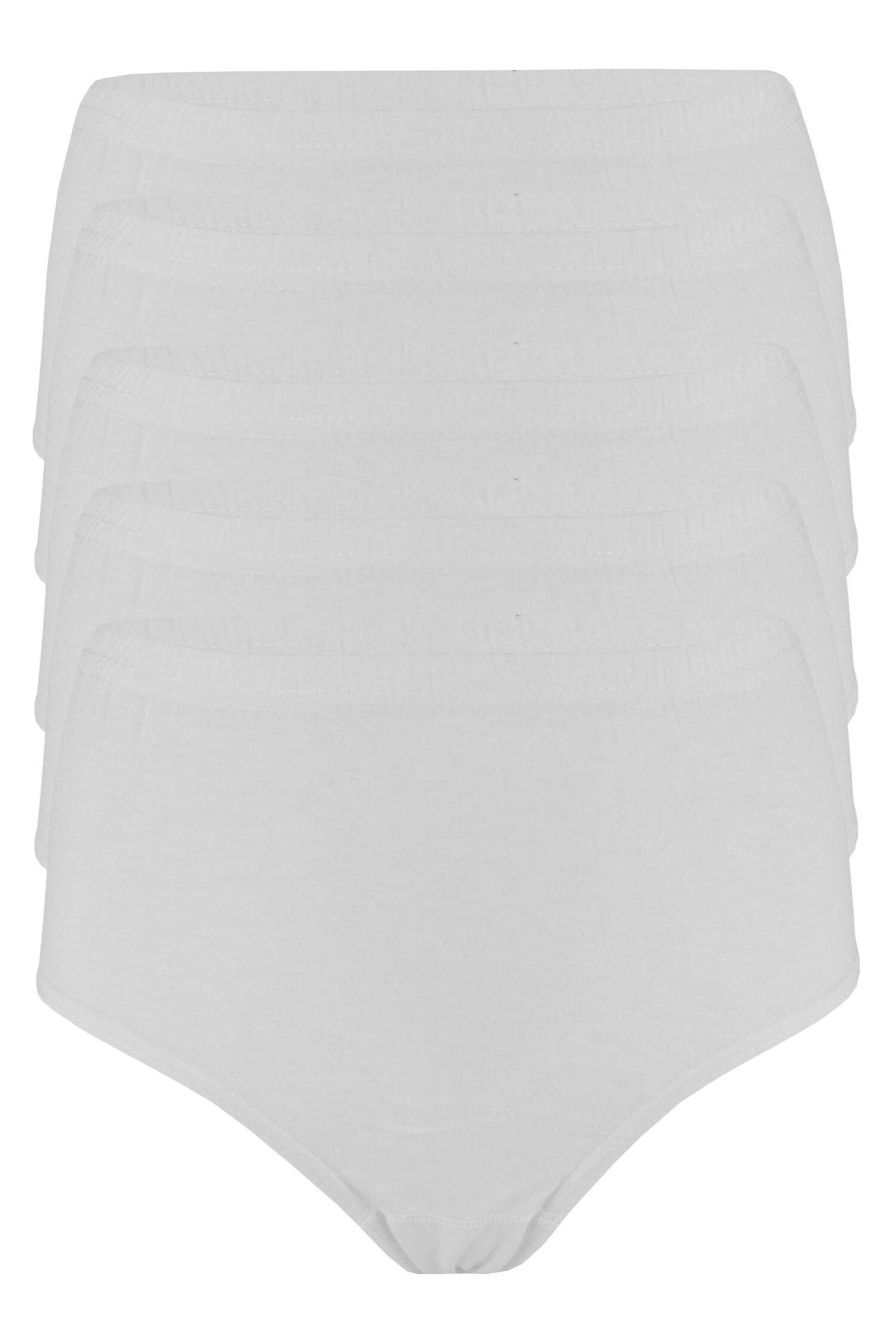 Daneta vyšší bavlněné kalhotky B5-5bal XL bílá