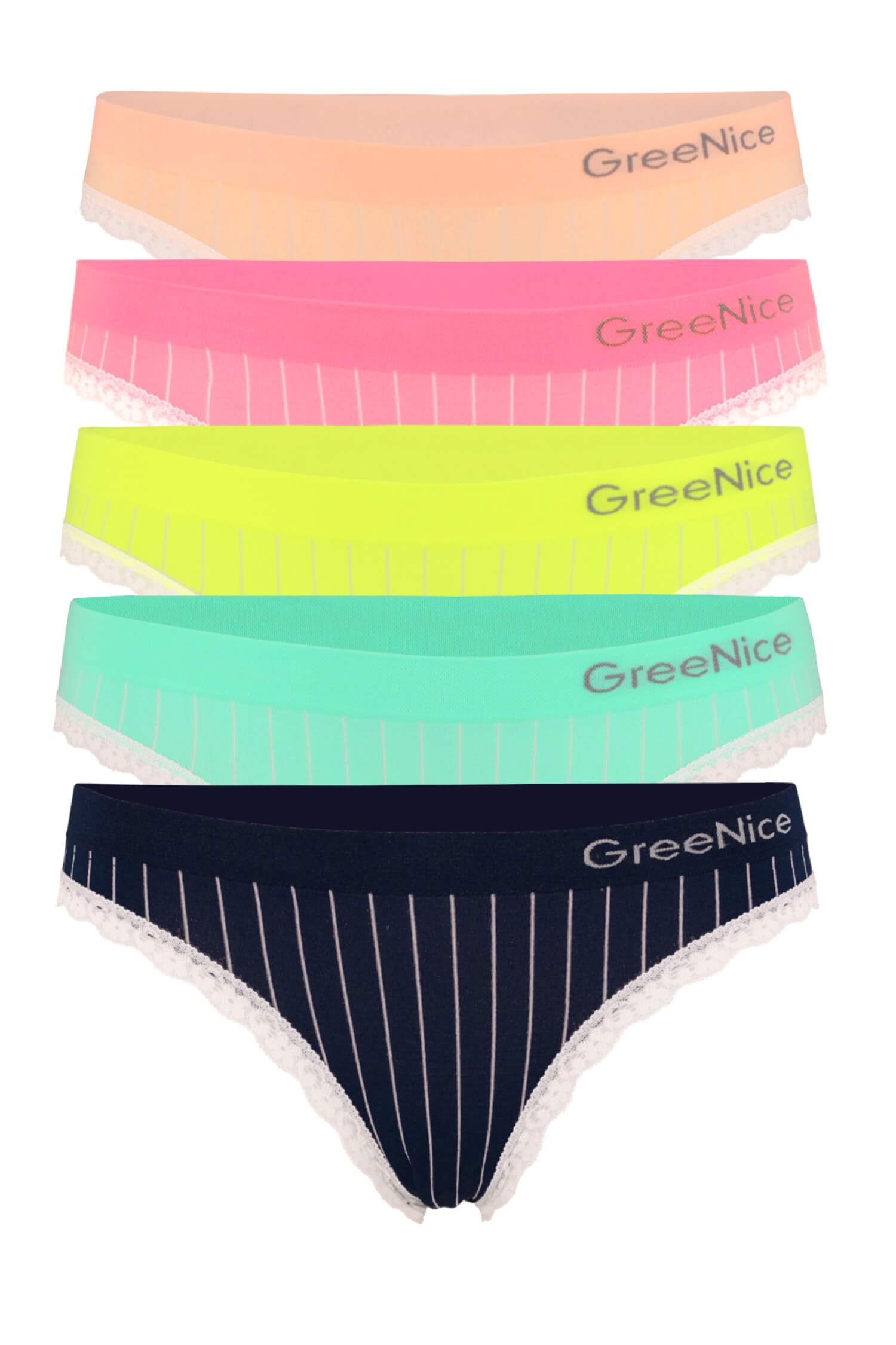 Azzy Greenice bikini sada 3 kusů kalhotek L vícebarevná