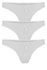 Memphis krajková tanga C153 - trojbal bílá XL