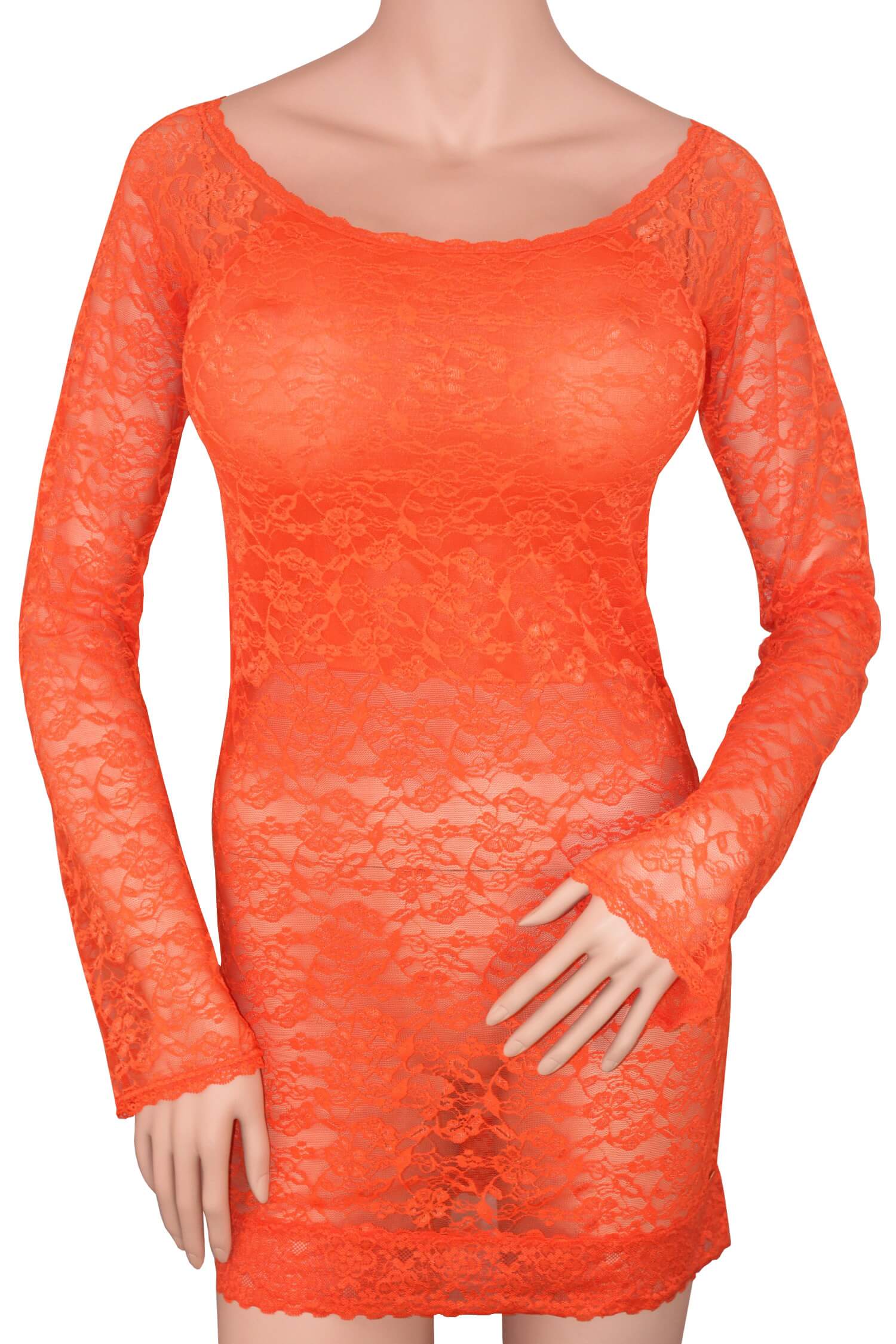 Sabrina Lux svůdná noční košilka - DIVA XL oranžová