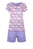 Evelin bavlněné dámské pyžamo srdíčka 2284 světle fialová XS