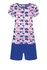 Evelin bavlněné dámské pyžamo srdíčka 2284 tmavě modrá XS