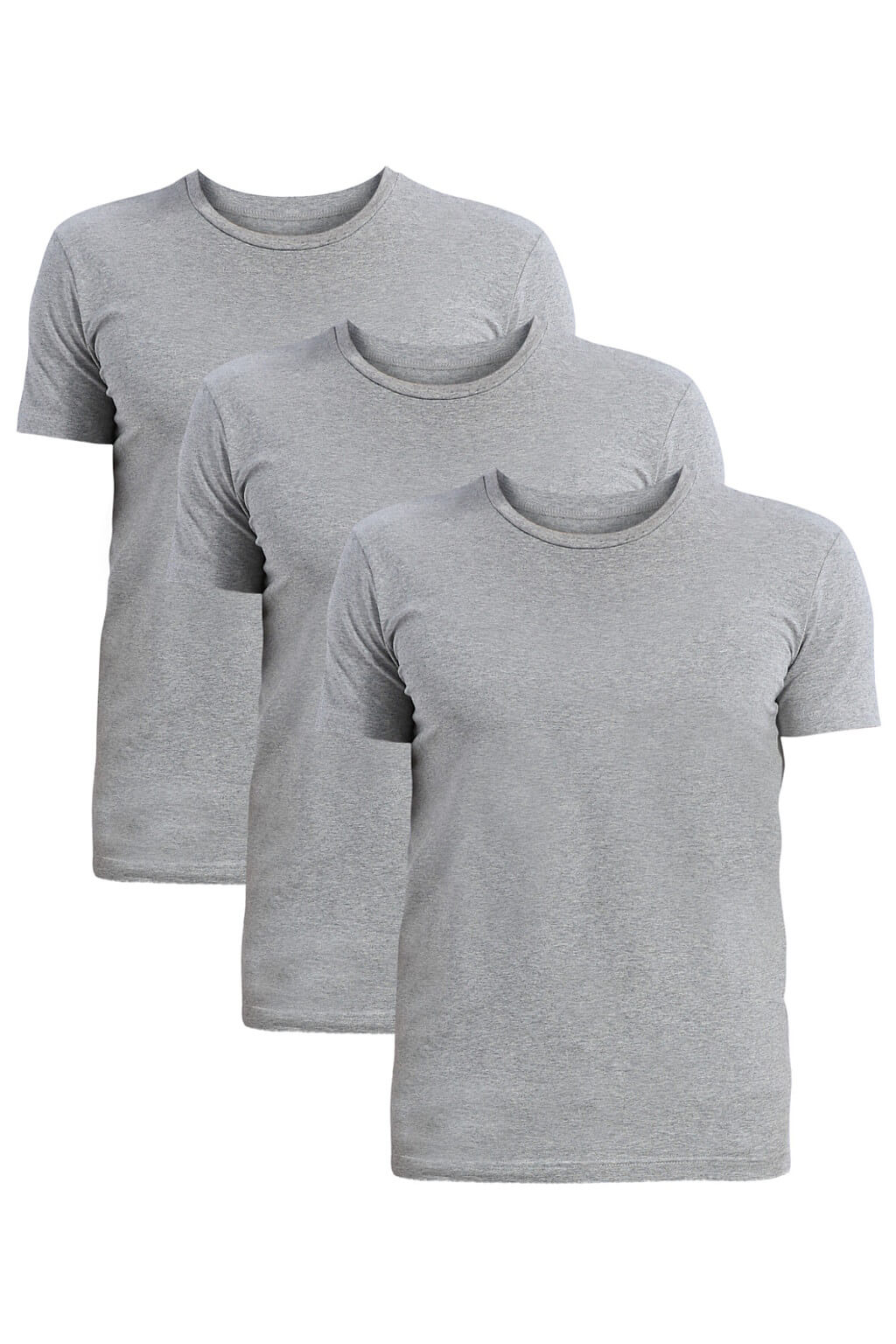 Tezen kvalitní pánské triko do 'U' FTU01 - trojbal L šedá