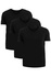 Tezen kvalitní pánské triko do 'V' FTV01 - trojbal černá 3XL