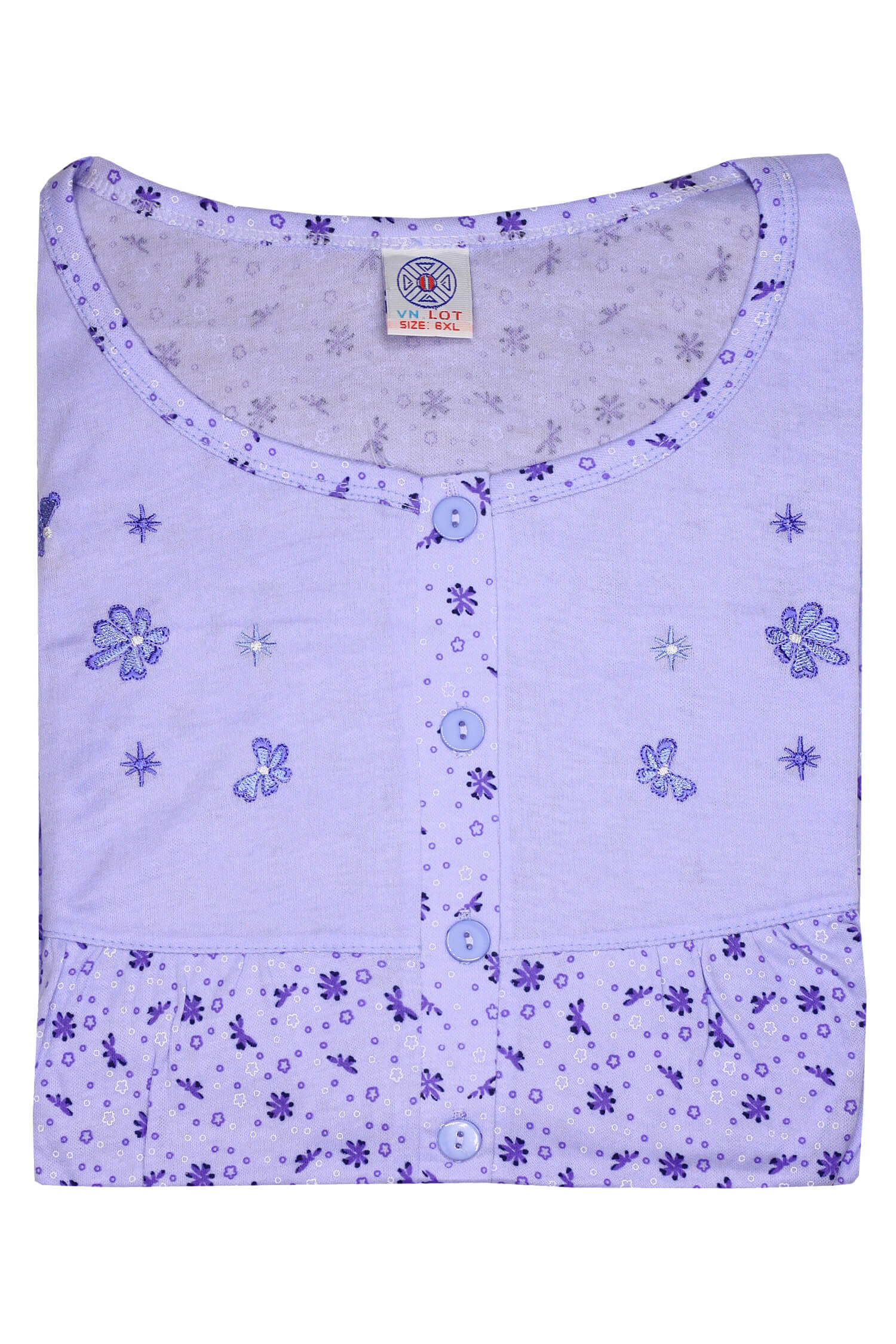 Maruška termo dámská noční košile hřejivá 1425 M fialová