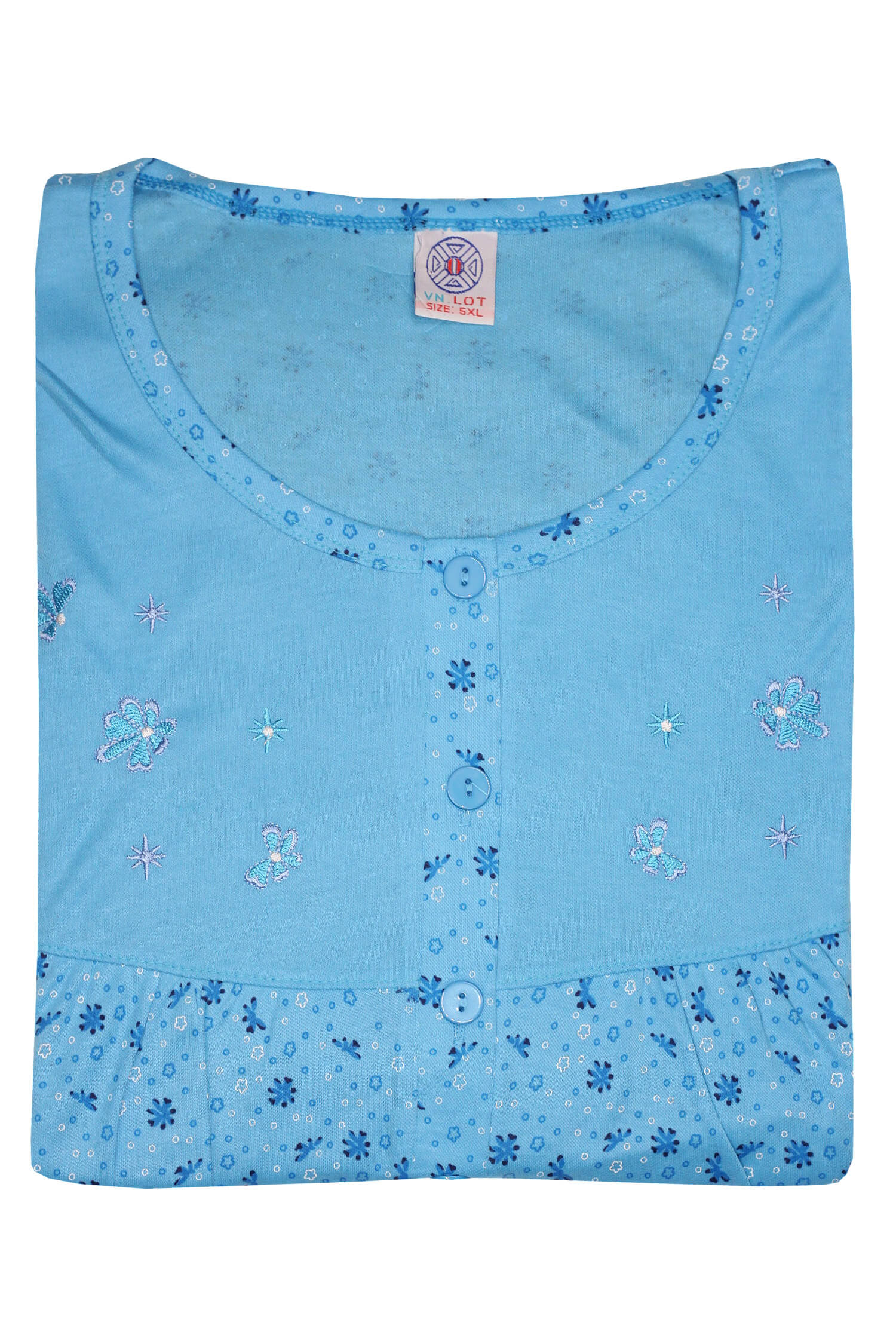 Maruška termo dámská noční košile hřejivá 1425 M modrá