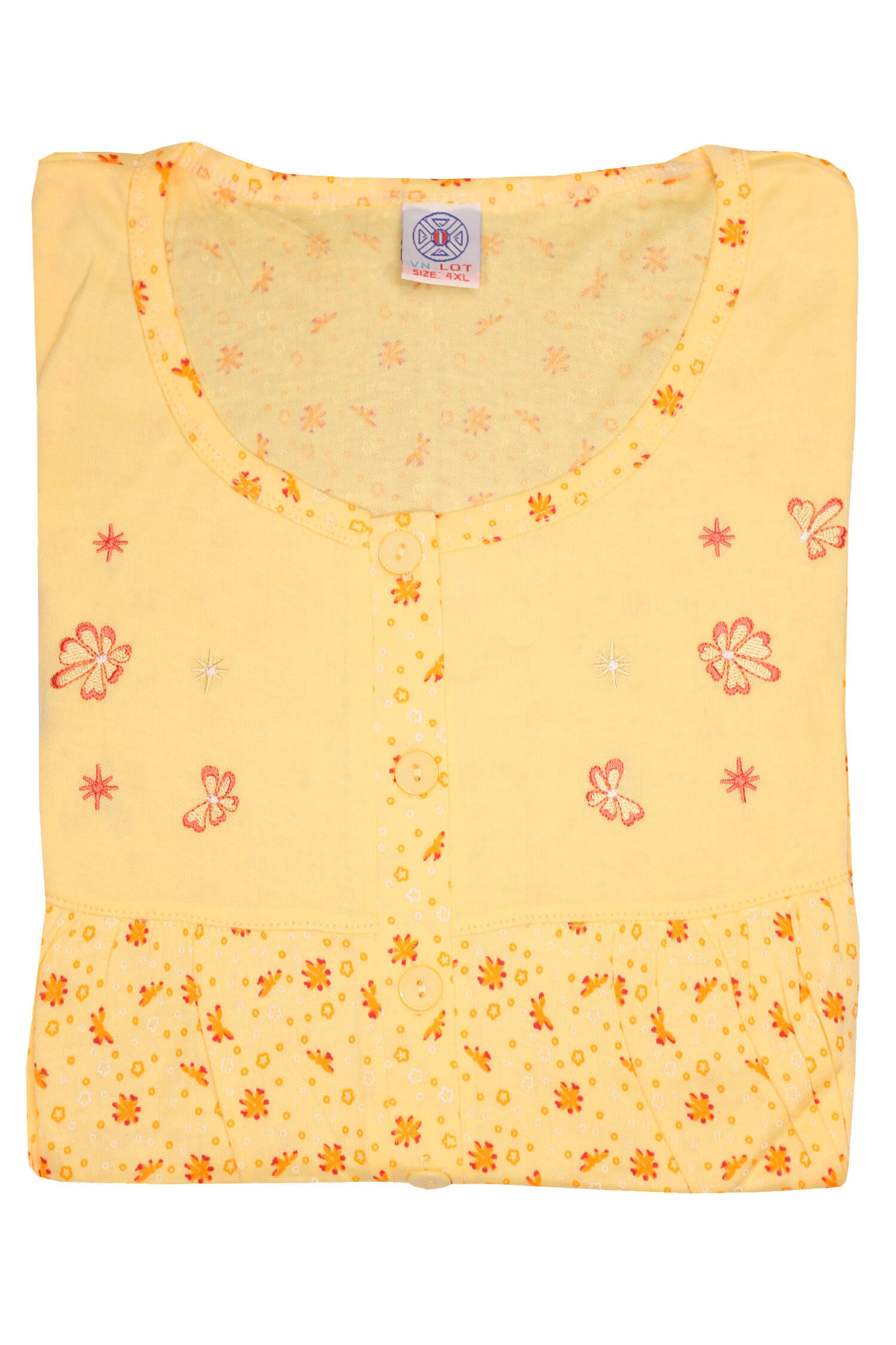 Maruška termo dámská noční košile hřejivá 1425 3XL žlutá