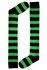 Stripes Knee Socks černozelené pruhované podkolenky zelená 35-38