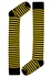 Stripes Knee Socks žlutočerné pruhované podkolenky žlutá 35-38