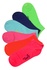 Neon dámské kotníčkové ponožky  XW2603- 3 páry vícebarevná 35-38