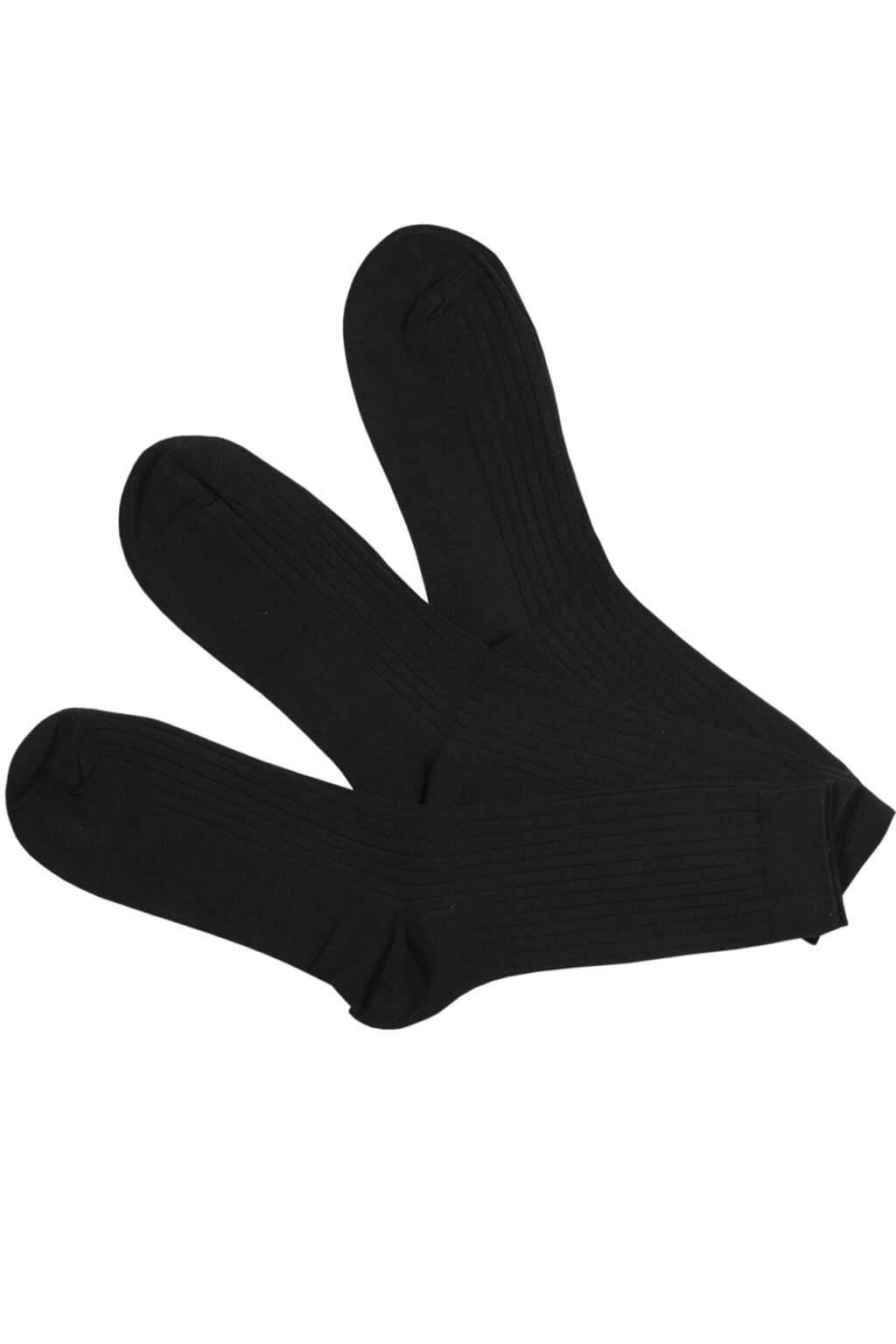Zdravotní pánské ponožky bambus Z101C-1 - 3Pack 40-44 černá