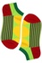 Crazy Dot kotníčkové bavlněné ponožky ECC2001 žlutá 39-42