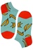 Crazy Banana kotníčkové bavlněné ponožky ECC2001 světle modrá 35-38