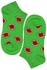 Crazy Socks kotníčkové bavlněné ponožky ECC2001 zelená 35-38