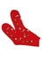 Pánské veselé ponožky AuraVia Vánoční červená 39-42